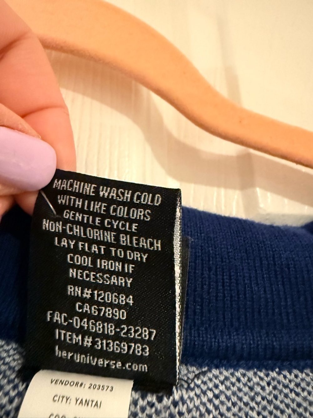 Her Universe Star Wars Polo Top - Navy & Light Gray - Picture 7 of 8